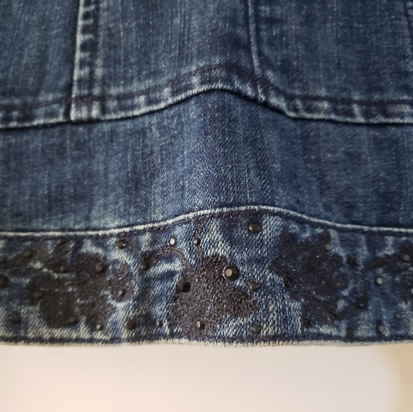 Baccini Zip Denim Jacket - Picture 4 of 5